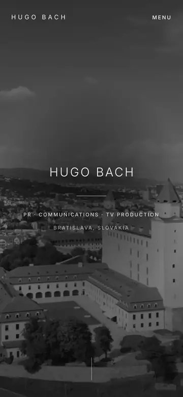 Mobilná verzia webu Hugo Bach