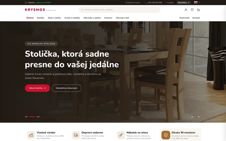 Web Krysmos nábytok