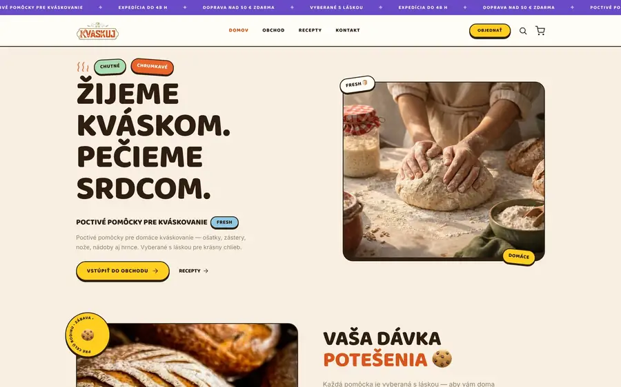 Web Kvaskuj.sk