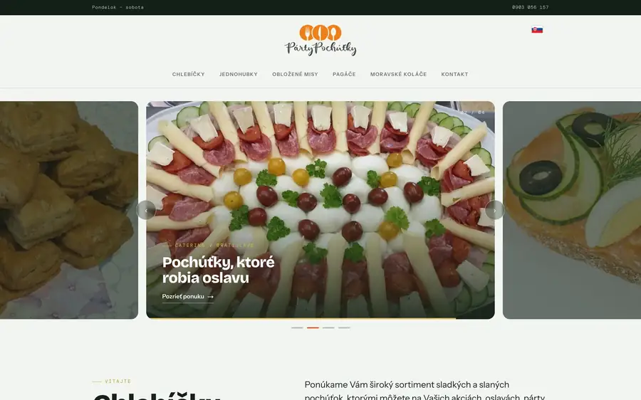 Web PártyPochúťky